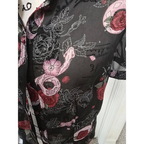 Hell Bunny Mesh Snake Top Size L - Picture 2 of 7